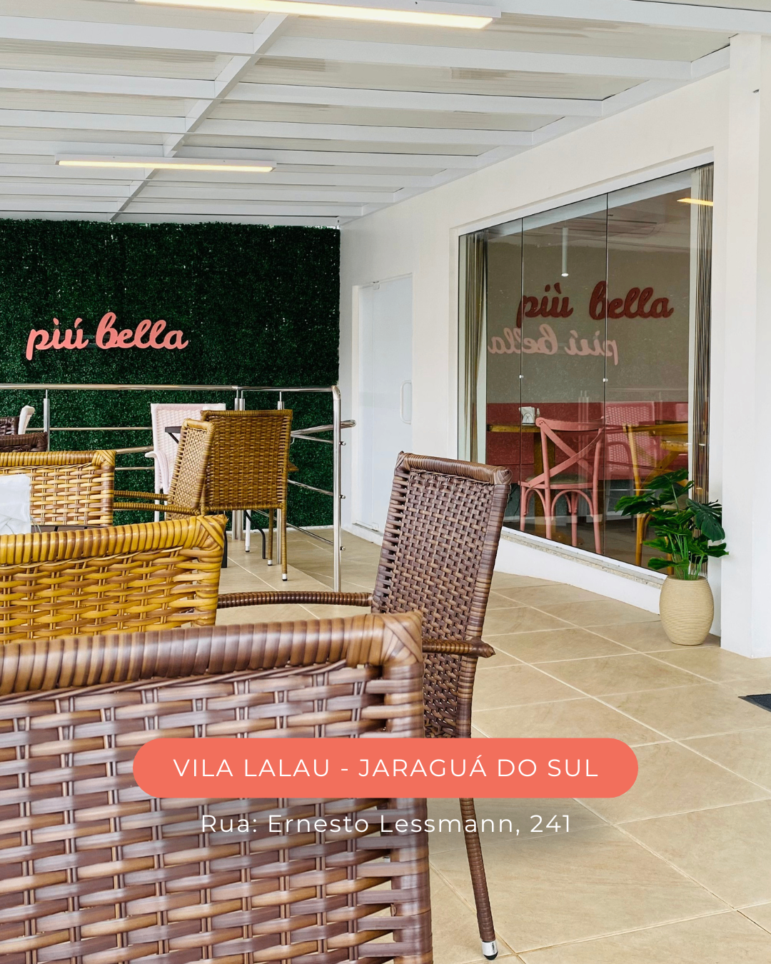Fachada da unidade Più Bella Vila Lalau
